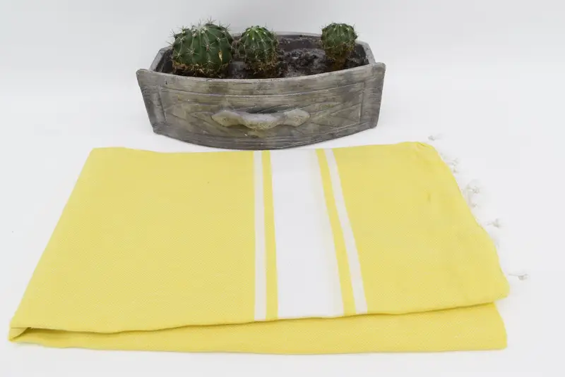 Housewarming Gift, Turkish Towel Set, 70x40 Cotton Striped Towel, Wedding Day Gift For Bride, Quick-Dry Beach Towel, Decorative Towel, Soft towel - 3