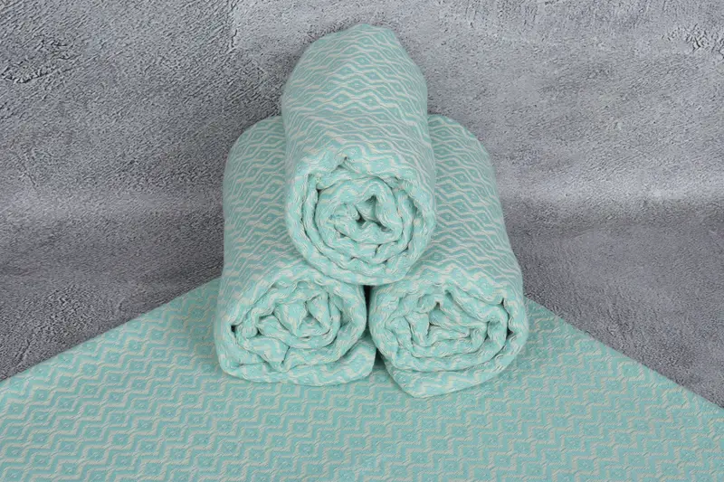 70x40 Cotton Diamond Towel, Miami Bachelorette Party Favors, Sand-resistant towel, Unique Gift, Bridesmaid Gift Towel, Lightweight Turkish towel - 7