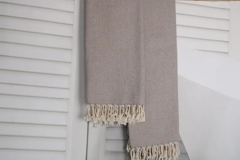 Peshtemal Towel, Gift For Mom, 70x40 Cotton Chevron Towel, Wedding Gifts Towel, Oversized lightweight Turkish bath towel USA, Fouta towel - 8