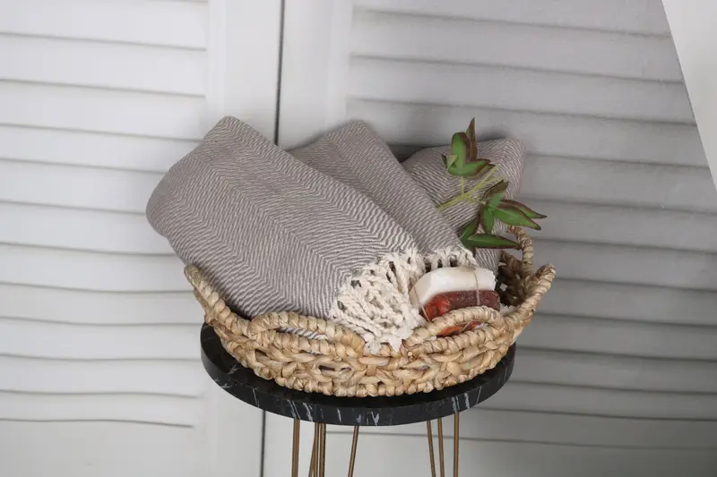 Peshtemal Towel, Gift For Mom, 70x40 Cotton Chevron Towel, Wedding Gifts Towel, Oversized lightweight Turkish bath towel USA, Fouta towel - 4