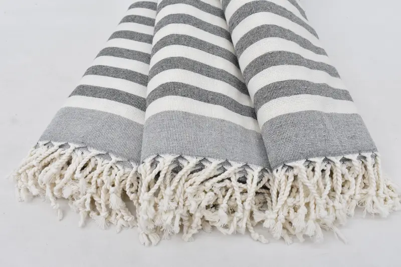 68x40 Cotton Striped Terry Towel, Bachelorette Party Favor, Beach Towel Bulk, Best Wedding Gift, Fouta towel, Personalized Bridesmaid Gift - 3