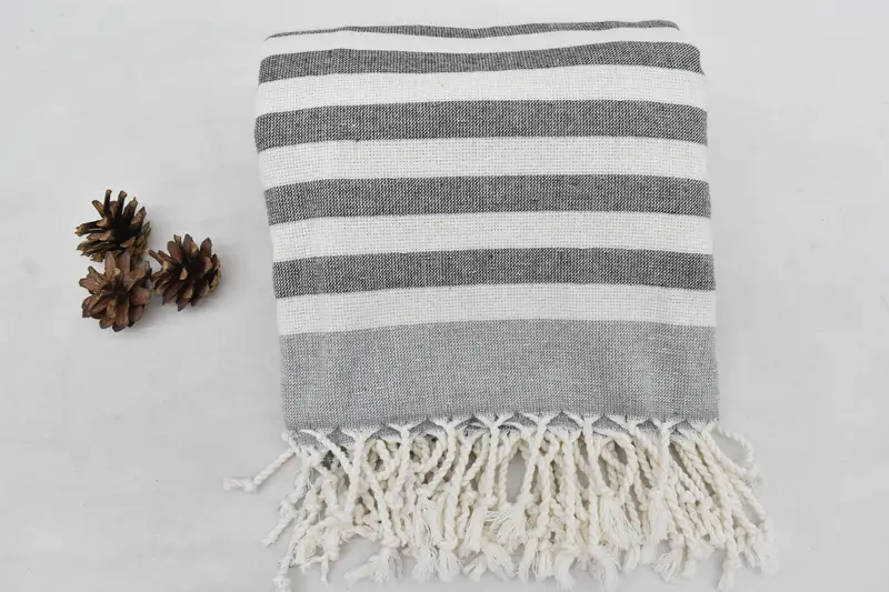 68x40 Cotton Striped Terry Towel, Bachelorette Party Favor, Beach Towel Bulk, Best Wedding Gift, Fouta towel, Personalized Bridesmaid Gift - 8