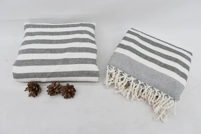 68x40 Cotton Striped Terry Towel, Bachelorette Party Favor, Beach Towel Bulk, Best Wedding Gift, Fouta towel, Personalized Bridesmaid Gift - 7