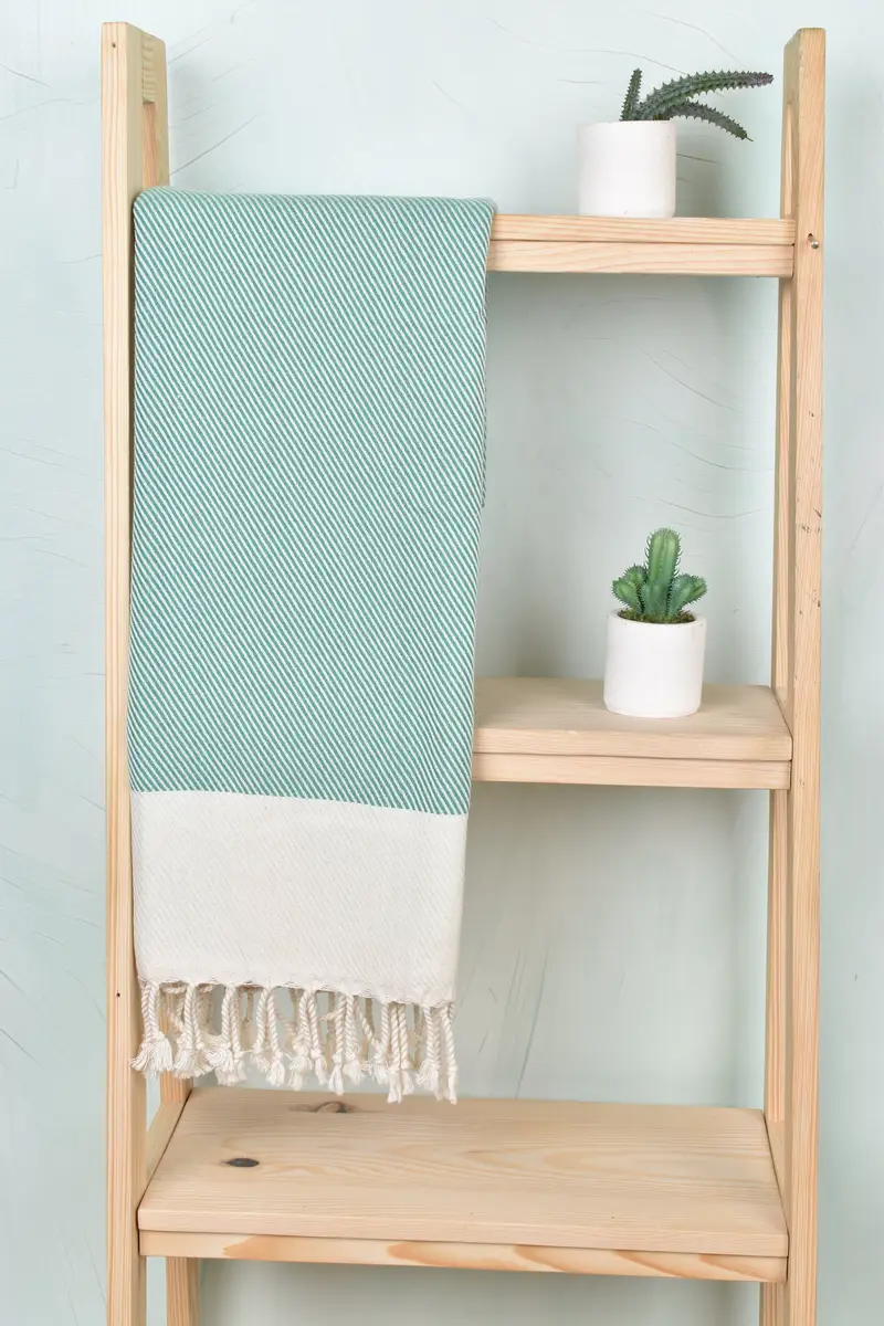 Turkish Towel USA, Housewarming Gift, Beach Size Towel, Bachelorette Party Items, Organic Turkish towel, Valentines Gift, 70x40 Cotton Striped Towel - 8