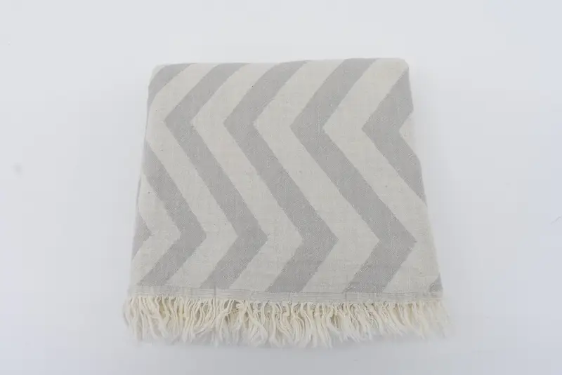 Monogramlı plaj havlusu, futa havlu, Türk plaj havlusu, çocuk plaj havlusu, 70x40 pamuklu zikzak tasarım havlu, aile hediye sepeti, banyo havlu - 5