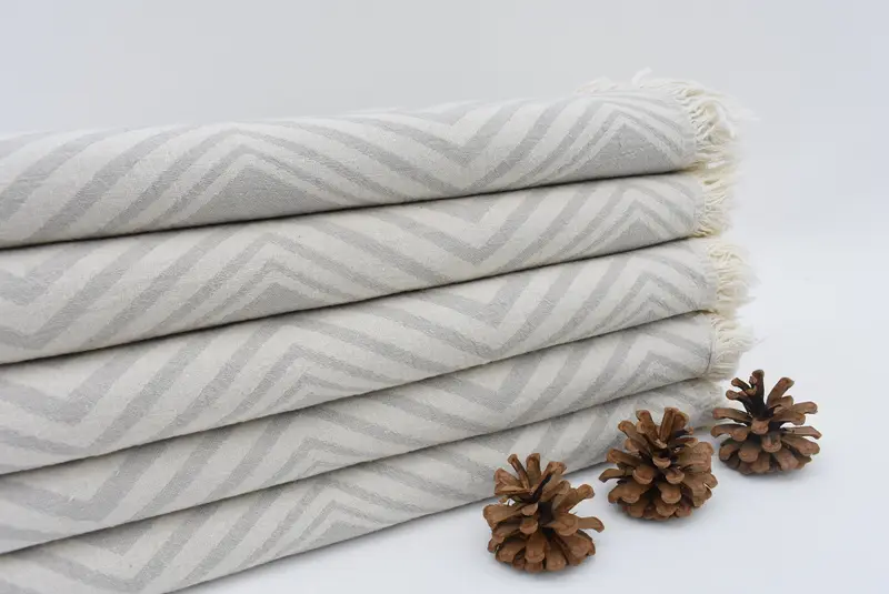 Monogramlı plaj havlusu, futa havlu, Türk plaj havlusu, çocuk plaj havlusu, 70x40 pamuklu zikzak tasarım havlu, aile hediye sepeti, banyo havlu - 2
