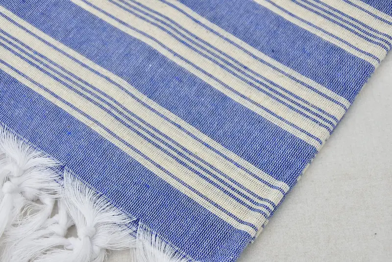 Best lightweight Turkish towel for travel USA, House Warming Gift, Gifts For Him, Custom Gift, Turkish beach towel, 70x40 Cotton Striped Towel - 6