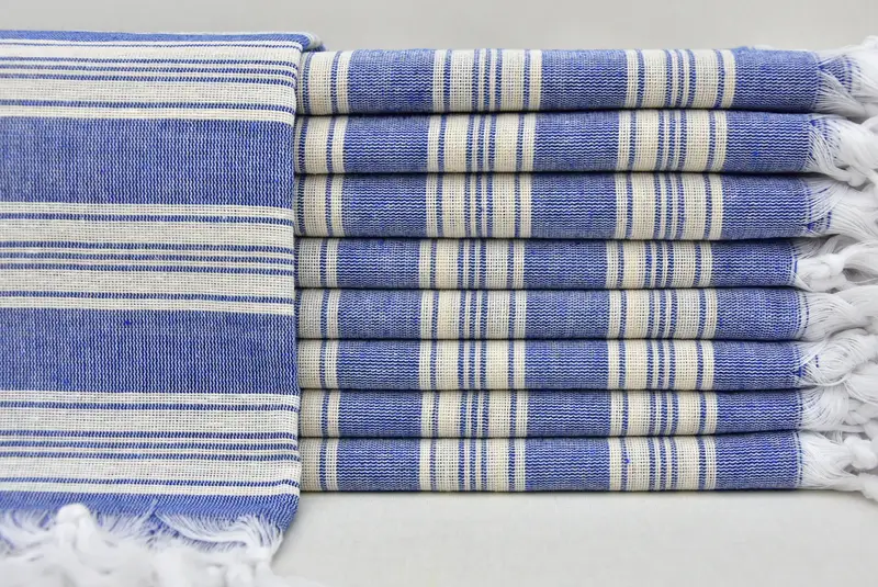 Best lightweight Turkish towel for travel USA, House Warming Gift, Gifts For Him, Custom Gift, Turkish beach towel, 70x40 Cotton Striped Towel - 1