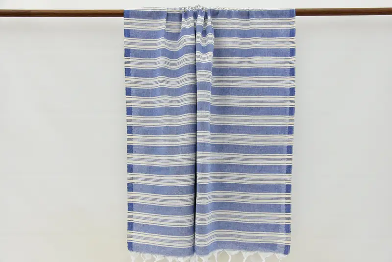 Best lightweight Turkish towel for travel USA, House Warming Gift, Gifts For Him, Custom Gift, Turkish beach towel, 70x40 Cotton Striped Towel - 8