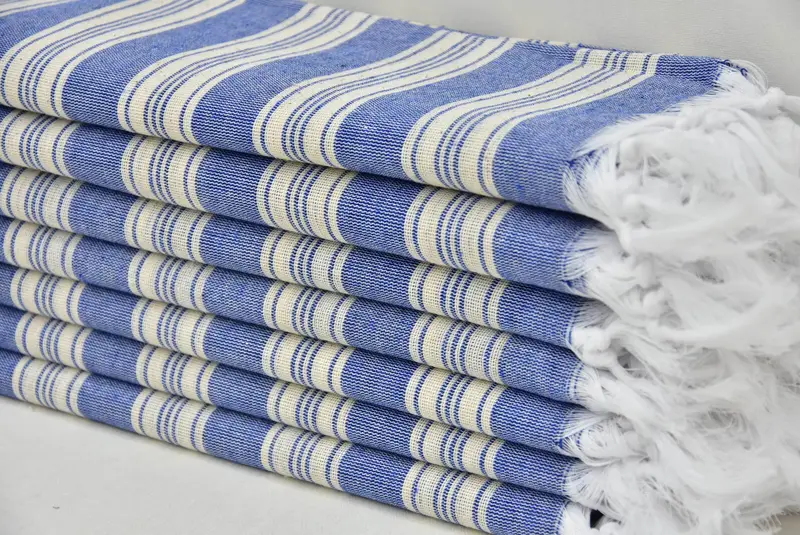 Best lightweight Turkish towel for travel USA, House Warming Gift, Gifts For Him, Custom Gift, Turkish beach towel, 70x40 Cotton Striped Towel - 3