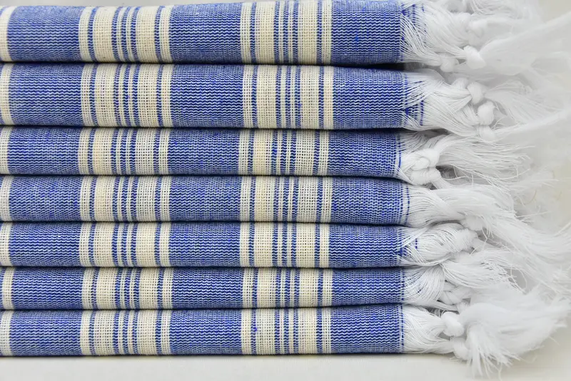 Best lightweight Turkish towel for travel USA, House Warming Gift, Gifts For Him, Custom Gift, Turkish beach towel, 70x40 Cotton Striped Towel - 2