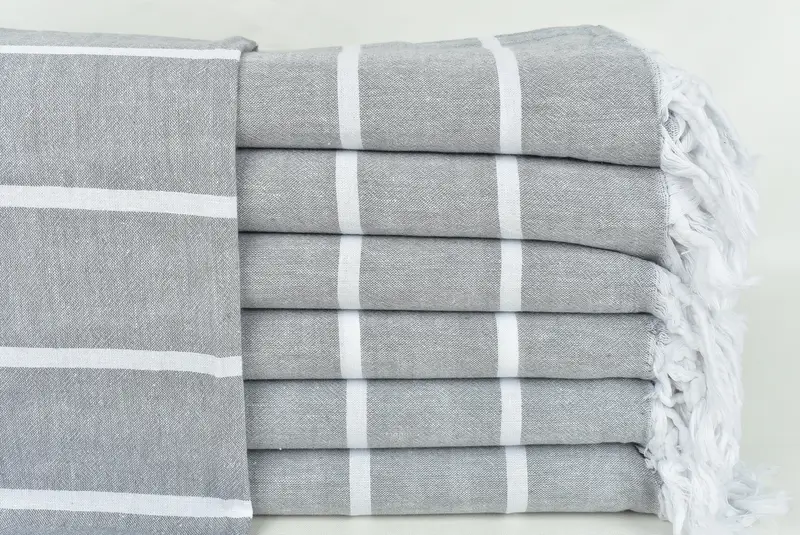 70x36 Cotton Striped Towel, Organic Turkish towel, Spa Gift, Wedding Gifts Towel, Spa Towel, Girls Weekend Getaways Gifts, Absorbent Turkish towel - 1