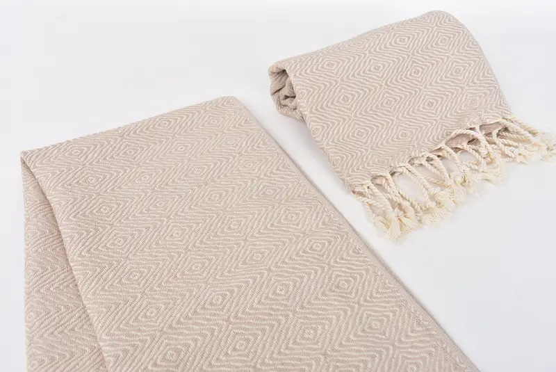 Gift For Boyfriend, Handmade Gift, Bridesmaid Gifts, Spa Towel, Monogram Kitchen Towel, Turkish Towel Hand Towel, 36x18 Cotton Zigzag Diamond Towel - 7