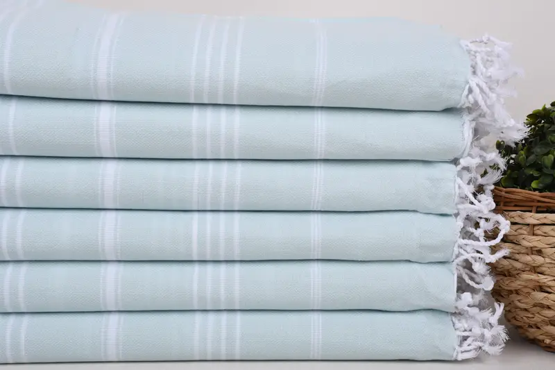 70x40 Cotton Striped Towel, Fouta towel, Pool Towels, Welcome Wedding Gift, Organic Beach Towel, Handmade Gift, Absorbent Turkish towel, Guest Towel - 2