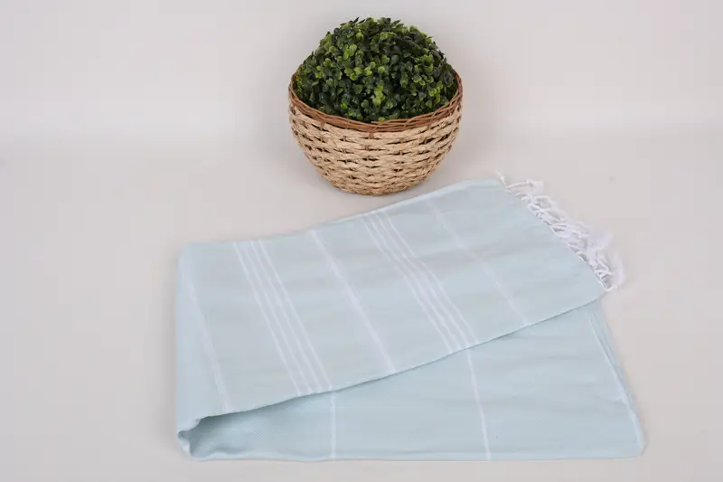 70x40 Cotton Striped Towel, Fouta towel, Pool Towels, Welcome Wedding Gift, Organic Beach Towel, Handmade Gift, Absorbent Turkish towel, Guest Towel - 4