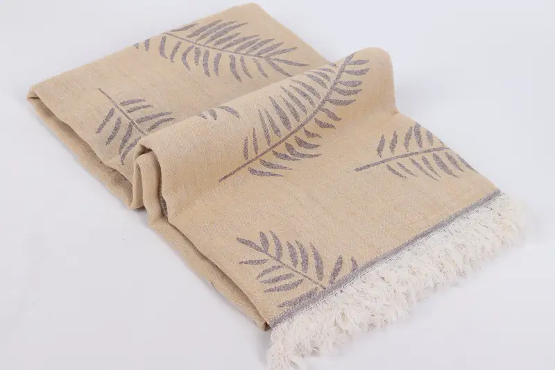 Best Friend Gift, Bachelor Gifts, Best lightweight Turkish towel for travel USA, Hammam towel, 68x40 Cotton Leaf Design Towel, Grandma Gift - 7
