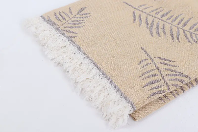 Best Friend Gift, Bachelor Gifts, Best lightweight Turkish towel for travel USA, Hammam towel, 68x40 Cotton Leaf Design Towel, Grandma Gift - 8