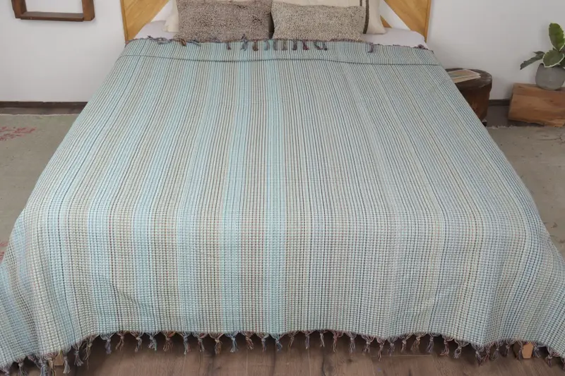 Bridal Shower Gift, Bridesmaid Gifts, Custom Blanket, Birthday Gift, Best Friend Wedding Gift, Turkish Tablecloth, 92x88 Cotton Geometric Towel - 8