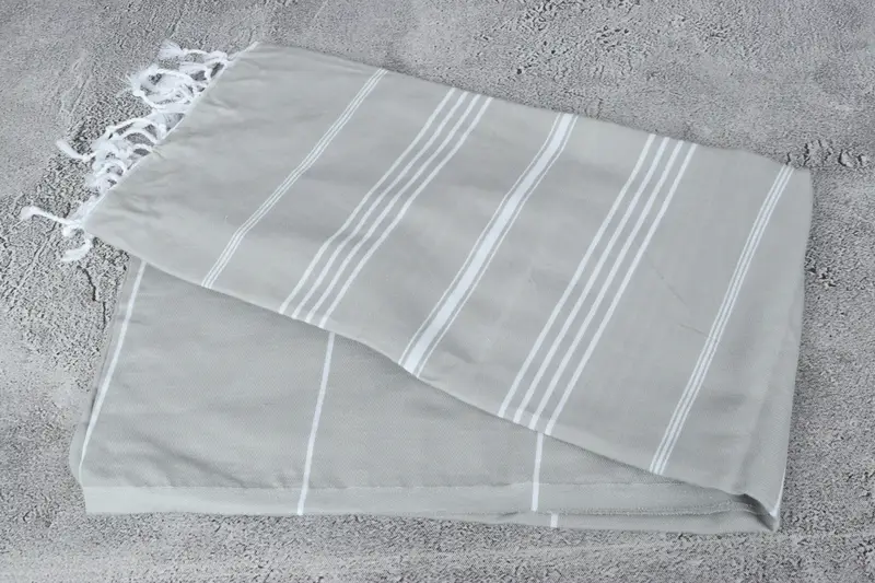 Organic Beach Towel, Large Turkish Towel, 70x40 Cotton Striped Towel, Wedding Towel, Unique Gift, Custom Wedding Gift, Bridal Shower Favors - 6
