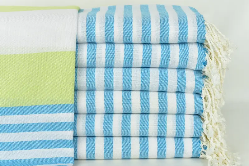 Halloween Gifts, Embroidered Towel, 70x40 Cotton Striped Towel, Organic towel, Luxury Turkish beach towel with fringe, Sand-resistant towel - 1