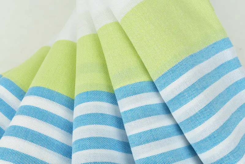Halloween Gifts, Embroidered Towel, 70x40 Cotton Striped Towel, Organic towel, Luxury Turkish beach towel with fringe, Sand-resistant towel - 5