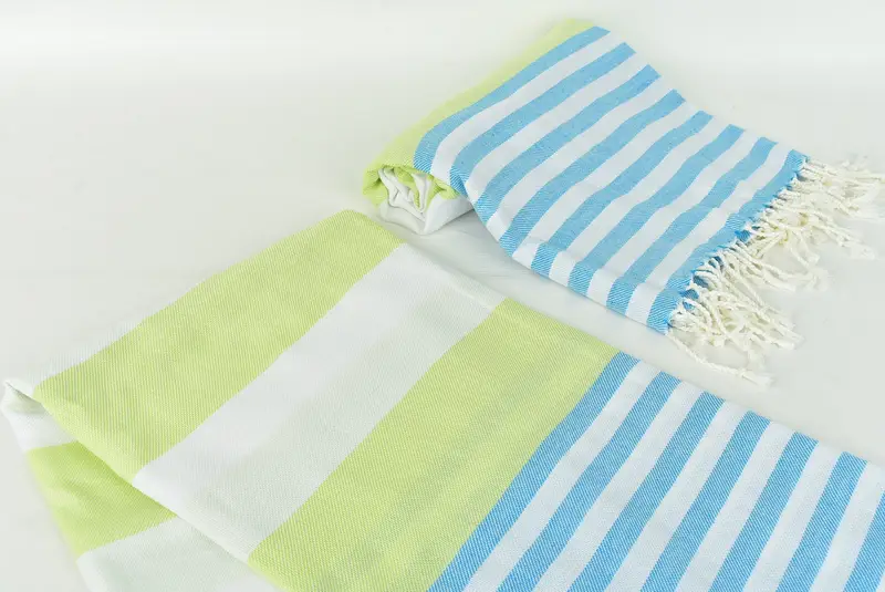 Halloween Gifts, Embroidered Towel, 70x40 Cotton Striped Towel, Organic towel, Luxury Turkish beach towel with fringe, Sand-resistant towel - 7