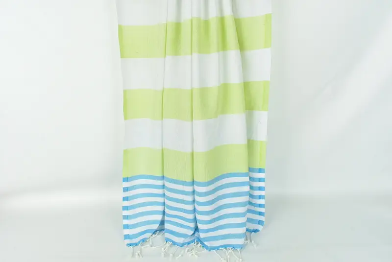 Halloween Gifts, Embroidered Towel, 70x40 Cotton Striped Towel, Organic towel, Luxury Turkish beach towel with fringe, Sand-resistant towel - 8