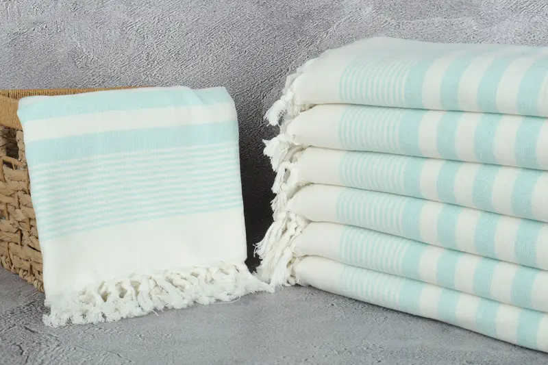Wedding Gift Ideas, Scarf Towel, Personalized Home Gift Wedding, Custom Gift, 68x40 Cotton Striped Terry Towel, Best Beach Towel, Peshtemal Towel - 3