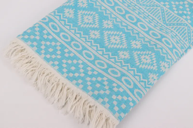 Bridal Shower Favor, Peshtemal Towel, Pool Towels, Hammam towel, Kids Beach Towel, 68x36 Cotton Geometric Towel, Custom Wedding Gift, Scarf Towel - 8