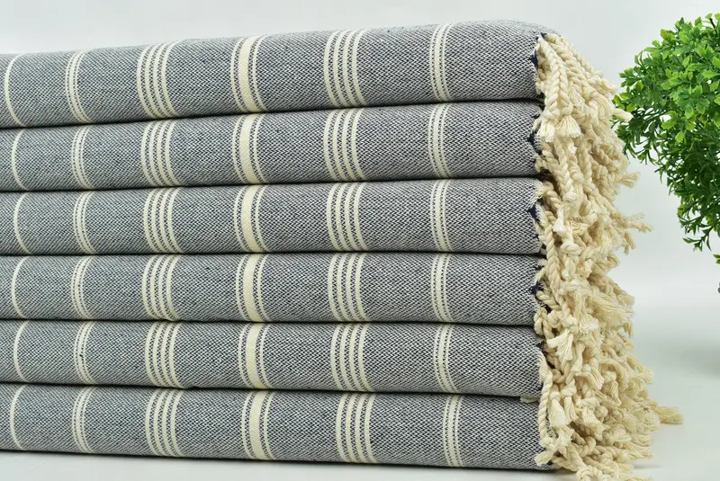 Valentines Day Gift, Customized Turkish Towel, Personalized Dish Towel, Bridesmaid Gifts, 38x24 Cotton Striped Towel, Turkish Towel Hand Towel - 3