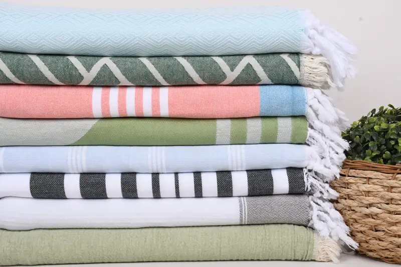Turkish Beach Towel Personalized, Wedding Gifts Towel, Luxury towel, Bachelorette Party Favors, Gift Towel, Spa Towel, 70x40 Cotton Set of 8 Towel - 2