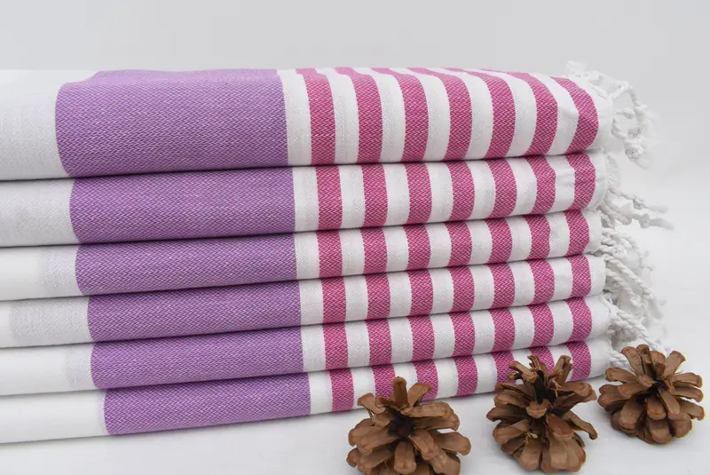 Gym Towel, Absorbent Turkish towel, 70x40 Cotton Striped Towel, Scarf Towel, Quick-Dry Beach Towel, Monogram Turkish Towel, Bridal Shower Favor - 1