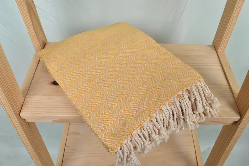 Grandma Gift, Gift For Her, 70x40 Cotton Zigzag Diamond Towel, Bulk Order Towel, Luxury towel, Custom Wedding Gift From Bridesmaid, Beach Towel Bulk - 5
