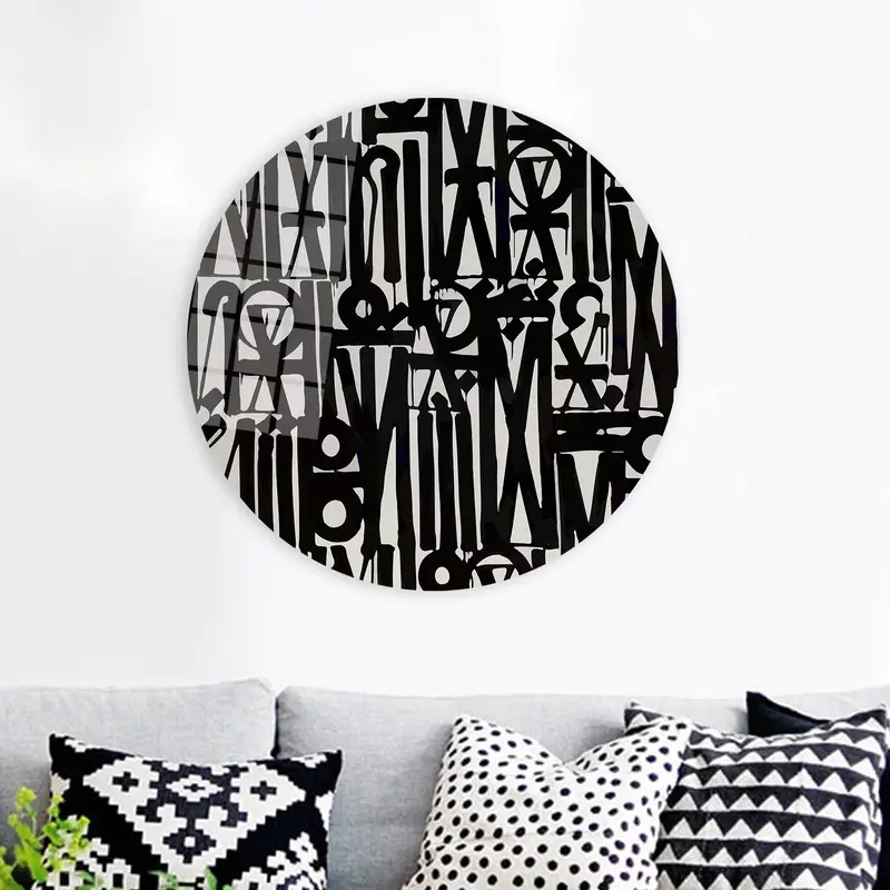 モダン アメリカン グラフィティ キャンバス: エレガントな現代アート プリント