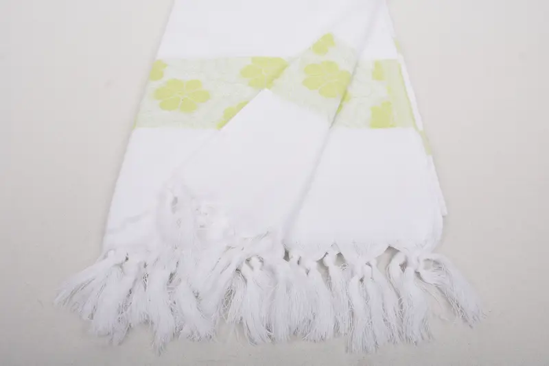 Custom Towel, Beach Towel Gift, Gifts For Him, Peshtemal beach towel with unique design, 70x40 Cotton Daisy Design Towel, Gym Towel, Custom Gifts - 8