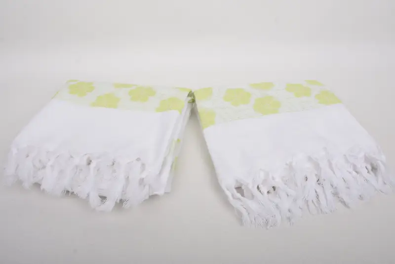 Custom Towel, Beach Towel Gift, Gifts For Him, Peshtemal beach towel with unique design, 70x40 Cotton Daisy Design Towel, Gym Towel, Custom Gifts - 6