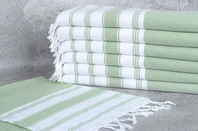 Personalized Dish Towel, Bathroom Towels, Gift For Boyfriend, Personalized Kitchen Towel, Beach Wedding Favor, 44x22 Cotton Striped Towel - 2