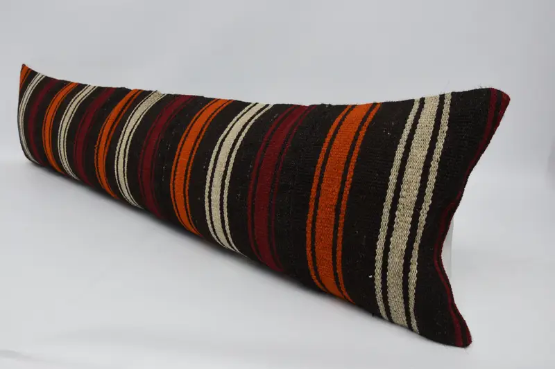 Bohemian Cushion Cushion Cover, Customized Cushion Cover, Kilim Pillow, Cushion Case, Pillow for Couch, Gift Pillow, 12x48 Red Pillow Sham - 4
