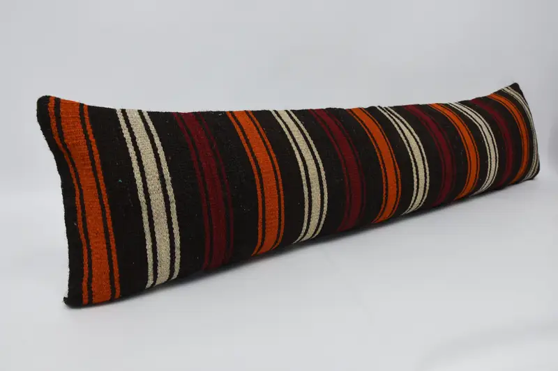 Bohemian Cushion Cushion Cover, Customized Cushion Cover, Kilim Pillow, Cushion Case, Pillow for Couch, Gift Pillow, 12x48 Red Pillow Sham - 3