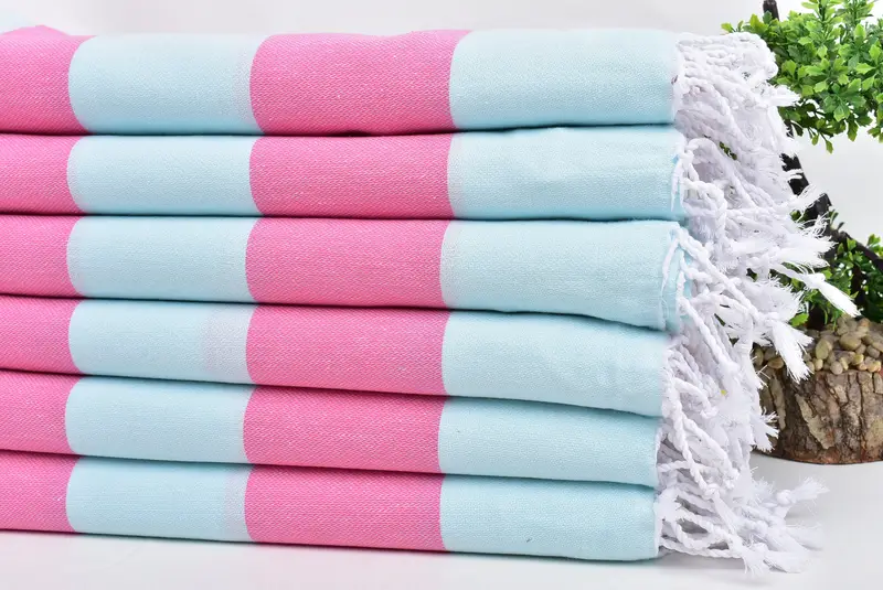 Bath towel, Travel Towel, Gift For Bride, Monogram Beach Towel, 70x40 Cotton Striped Towel, Beach Size Towel, Home Decor Gifts, Turkish Towel Bulk - 3