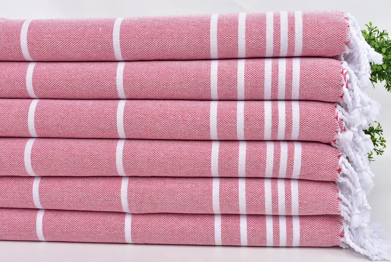 Embroidery Towels, Personalized Kitchen Towel, Towel With Name, 38x18 Cotton Striped Towel, Turkish Tea Towel, Travel Towel, Personalized Hand Towel - 3