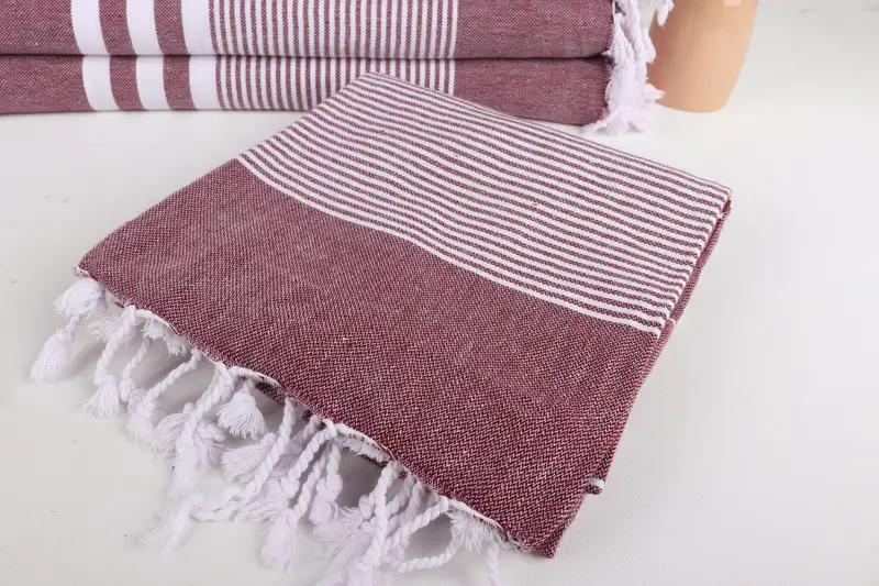 Gift Towel, Bachelorette Party Gift, Personalized Towel Gift, Absorbent Turkish towel, Hammam towel, Best Wedding Gift, 70x40 Cotton Striped Towel - 5