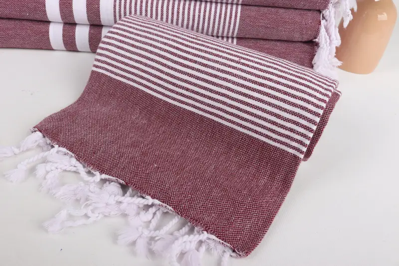 Gift Towel, Bachelorette Party Gift, Personalized Towel Gift, Absorbent Turkish towel, Hammam towel, Best Wedding Gift, 70x40 Cotton Striped Towel - 4