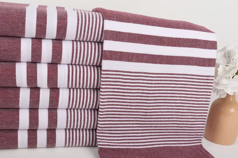 Gift Towel, Bachelorette Party Gift, Personalized Towel Gift, Absorbent Turkish towel, Hammam towel, Best Wedding Gift, 70x40 Cotton Striped Towel - 2