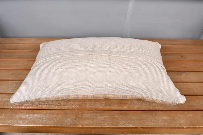 Decorative Bolster Cushion Case, Bolster Pillow Cover, Vintage Pillow, Cushion Cover, 12x20 Beige Pillow Case, Home Decor Pillow, Kilim Pillow - 5