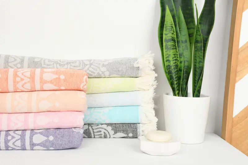 Bachelorette Gifts, Organic Turkish towel, Family Gift, 74x36 Cotton Floral Patterned Towel, Turkish Towel Set, Beach Towel Personalized, Bath towel - 2