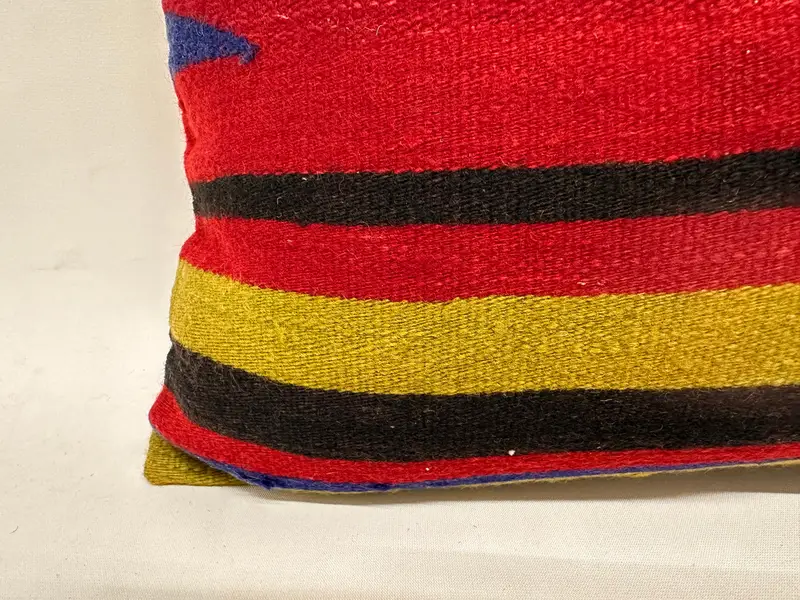 Ethnic Pillow Case, 12x24 Red Pillow Case, Kilim Pillow Cover, Handmade Kilim Cushion, Vintage Kilim Pillow, Pillow Case - 2