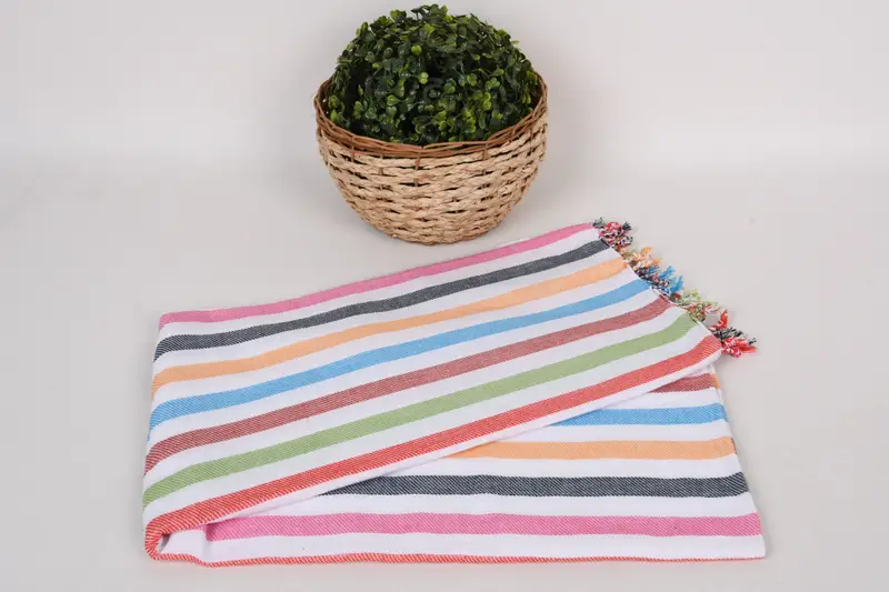 70x40 Cotton Set of 8 Towel, Turkish towel, Peshtemal, Quick-dry peshtemal, Custom Beach Towel, Absorbent Turkish peshtemal towel for beach use - 4