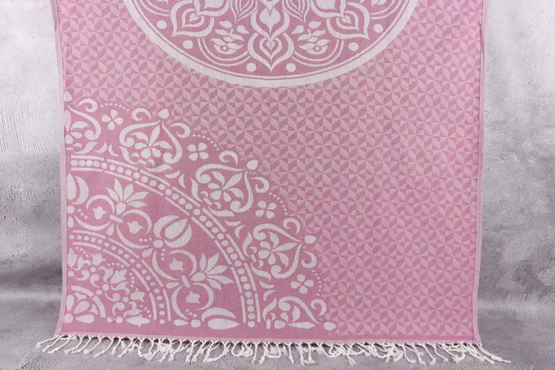 70x40 Cotton Round Design Towel, Wedding For Favor, Spa Gift Towel, Turkish towel, Bulk Order Towel, Personalized Beach Towel, Personalized Gifts - 1