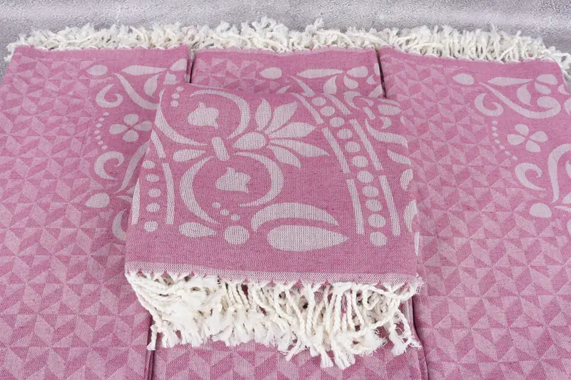70x40 Cotton Round Design Towel, Wedding For Favor, Spa Gift Towel, Turkish towel, Bulk Order Towel, Personalized Beach Towel, Personalized Gifts - 5